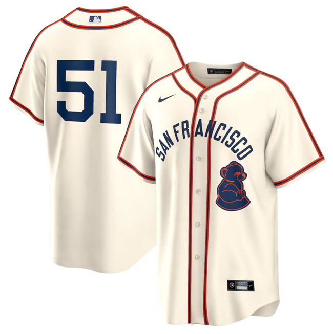 Men's San Francisco Giants #51 Jung Hoo Lee Cream 2024 Rickwood Classic Stitched Baseball Jersey Men's San Francisco Giants #51 Jung Hoo Lee Cream 2024 Rickwood Classic Stitched Baseball Jersey